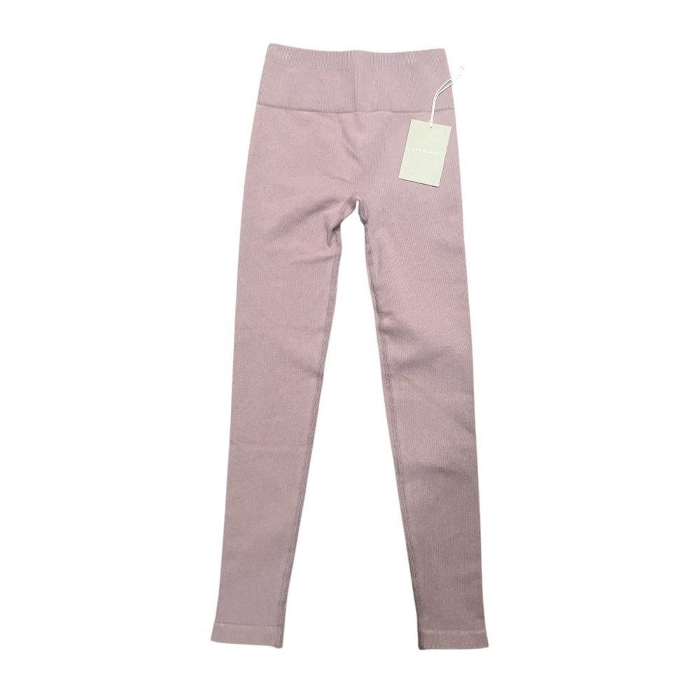 Everlane Ribbed Leggings XS/S Light Purple High Rise Ankle Yoga Activewear NWT